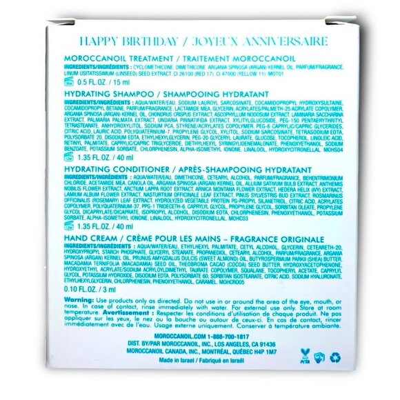 Moroccanoil Set: Hydrating Shampoo & Conditioner—Treatment Oil—Hand Cream *NIB* - Picture 5 of 5